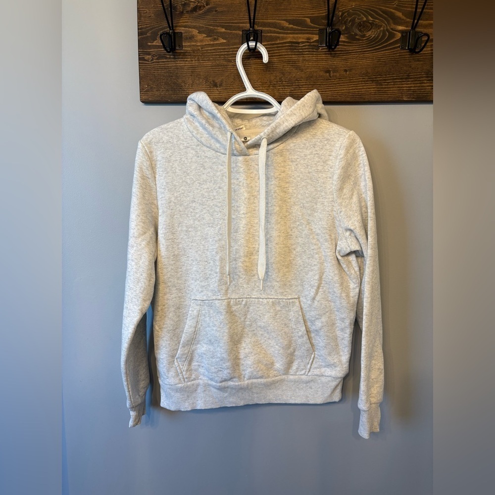 Gray Hoodie with Front Pocket size small 90 degree by reflex